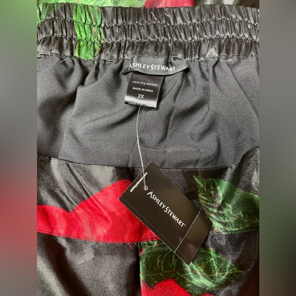 Ashley Stewart Full Knee Length Skirt I Floral I Pockets - Picture 2 of 4